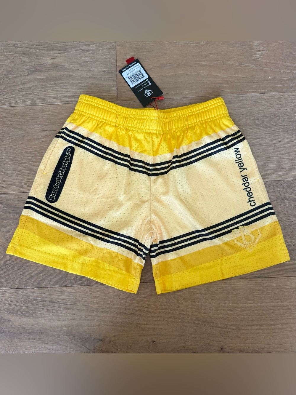 Baseball Lifestyle 101 - Crayon Youth Shorts Cheddar Yellow - YL - NEW WITH TAGS